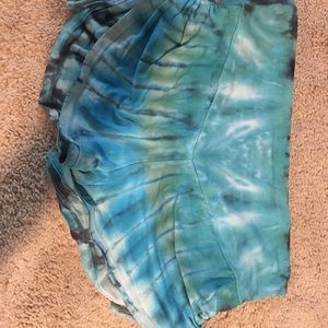 Warrior within Tie dye cinch shorts